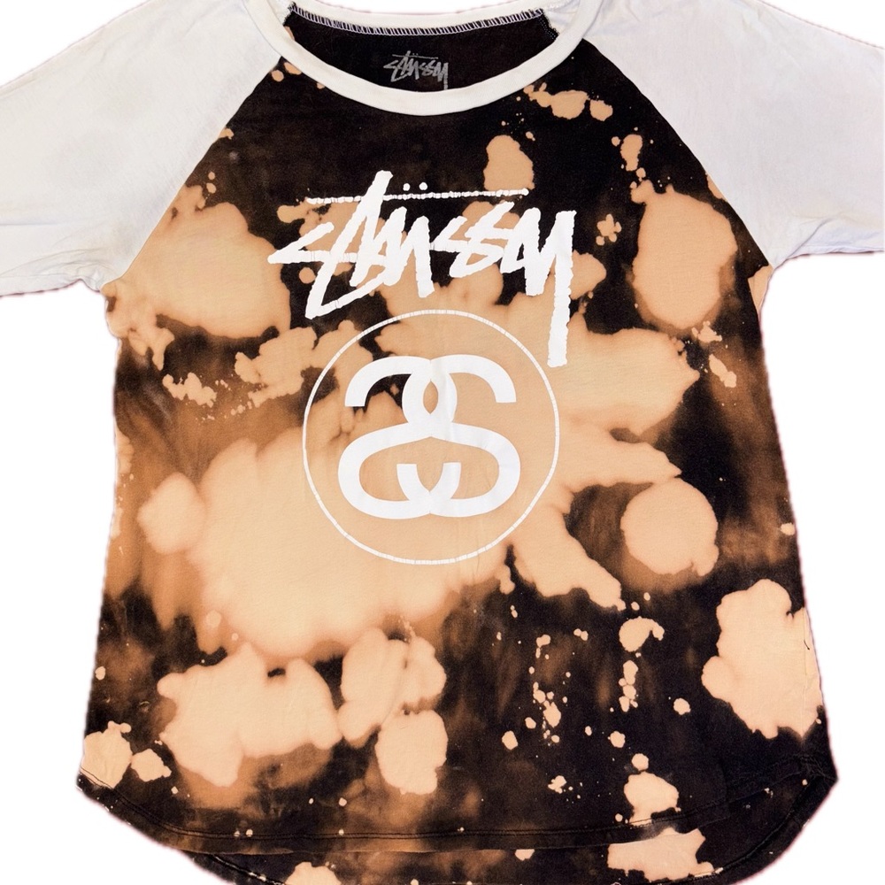 Stüssy Distressed Raglan Baseball Tee - Picture 2 of 4